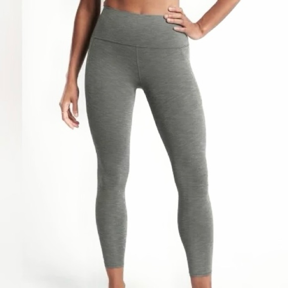 Athleta Salutation Stash High Rise 7/8 Legging Sz 2X Heather Gray Hip Pockets - Picture 2 of 9